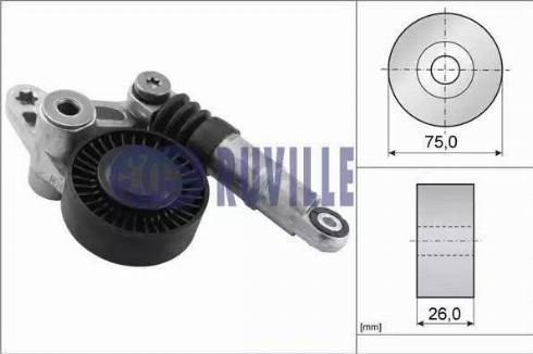 Ruville 56358 - Tendicinghia, Cinghia Poly-V autozon.pro