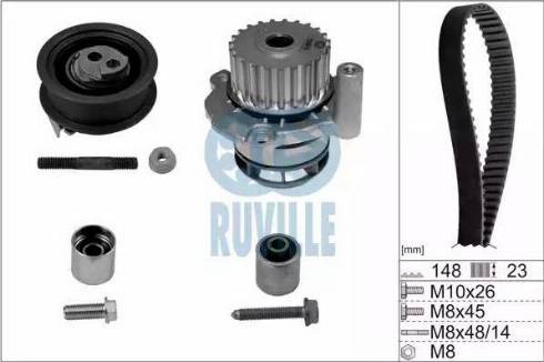 Ruville 56368701 - Pompa acqua + Kit cinghie dentate autozon.pro