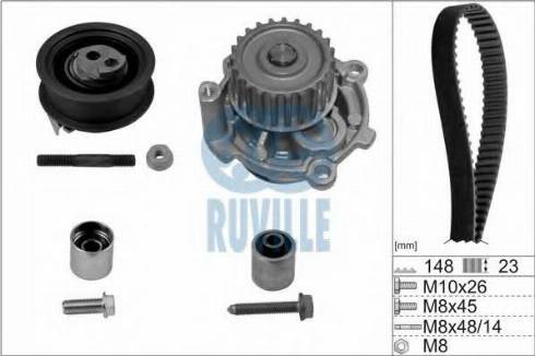 Ruville 56368702 - Pompa acqua + Kit cinghie dentate autozon.pro