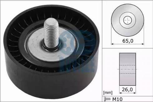 Ruville 56315 - Galoppino / Guidacinghia, Cinghia Poly-V autozon.pro