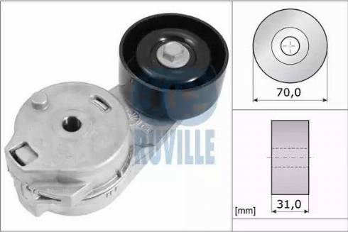 Ruville 56331 - Tendicinghia, Cinghia Poly-V autozon.pro