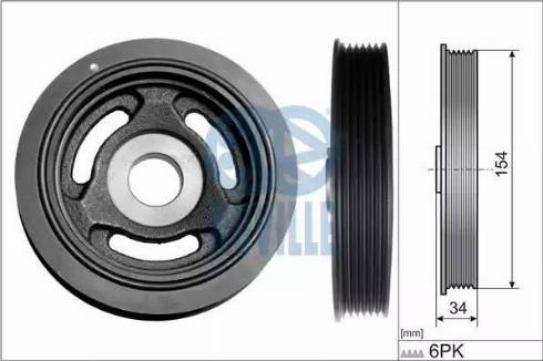 Ruville 515916 - Puleggia cinghia, Albero a gomiti autozon.pro