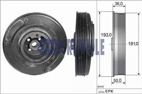 Ruville 515400 - Puleggia cinghia, Albero a gomiti autozon.pro