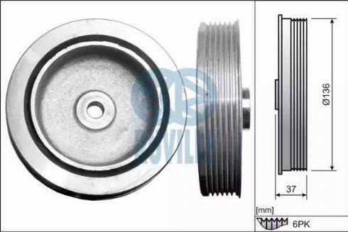 Ruville 515504 - Puleggia cinghia, Albero a gomiti autozon.pro