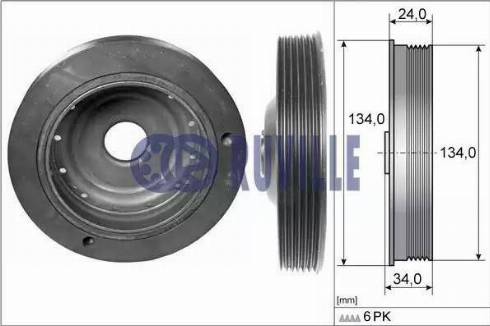 Ruville 515510 - Puleggia cinghia, Albero a gomiti autozon.pro