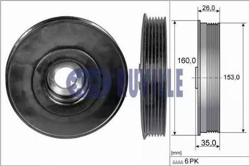 Ruville 515201 - Puleggia cinghia, Albero a gomiti autozon.pro