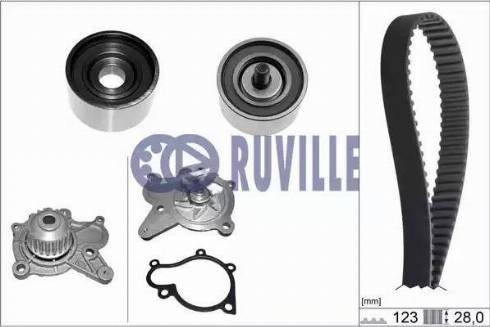 Ruville 58408701 - Pompa acqua + Kit cinghie dentate autozon.pro