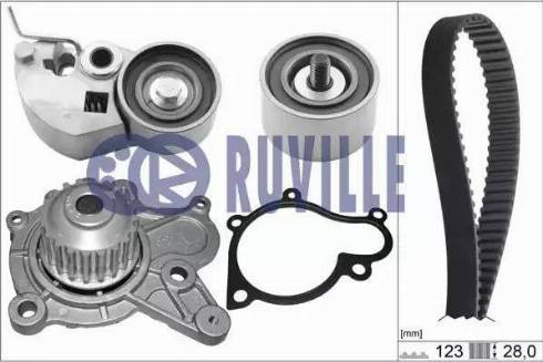 Ruville 58432701 - Pompa acqua + Kit cinghie dentate autozon.pro