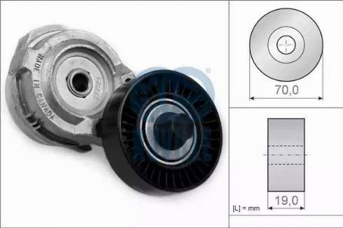 Ruville 58603 - Tendicinghia, Cinghia Poly-V autozon.pro