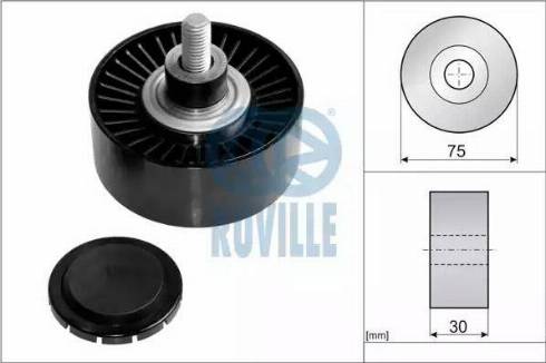 Ruville 57609 - Galoppino / Guidacinghia, Cinghia Poly-V autozon.pro