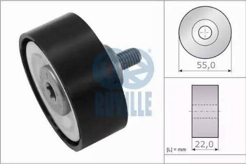 Ruville 57600 - Galoppino / Guidacinghia, Cinghia Poly-V autozon.pro