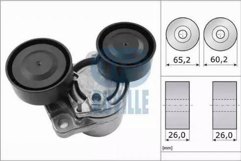 Ruville 57613 - Tendicinghia, Cinghia Poly-V autozon.pro