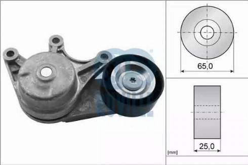 Ruville 57612 - Tendicinghia, Cinghia Poly-V autozon.pro