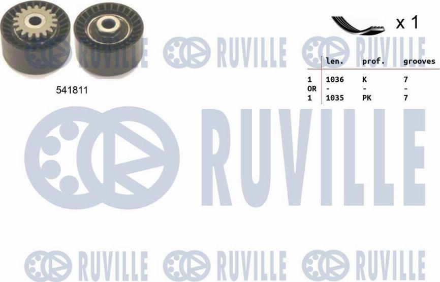 Ruville 570065 - Kit Cinghie Poly-V autozon.pro