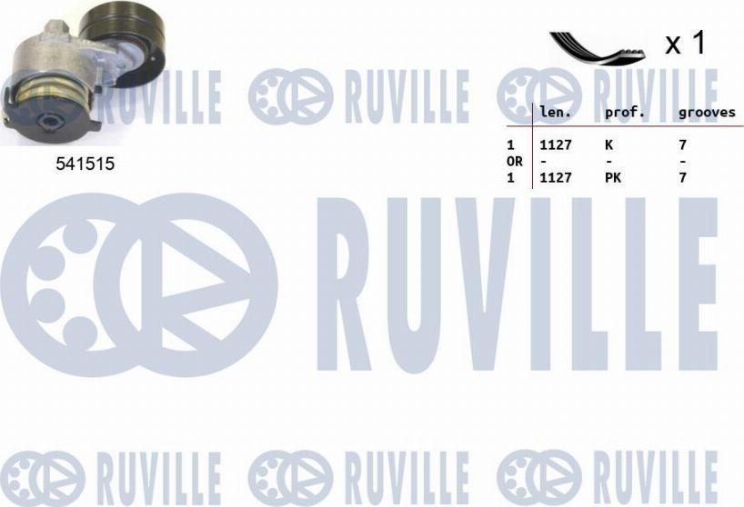 Ruville 570081 - Kit Cinghie Poly-V autozon.pro