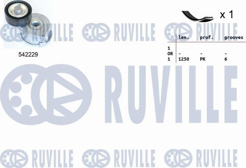 Ruville 570193 - Kit Cinghie Poly-V autozon.pro