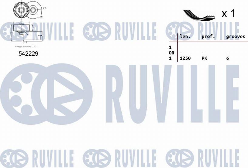 Ruville 570193 - Kit Cinghie Poly-V autozon.pro