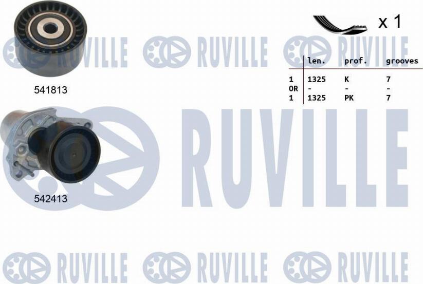 Ruville 570156 - Kit Cinghie Poly-V autozon.pro