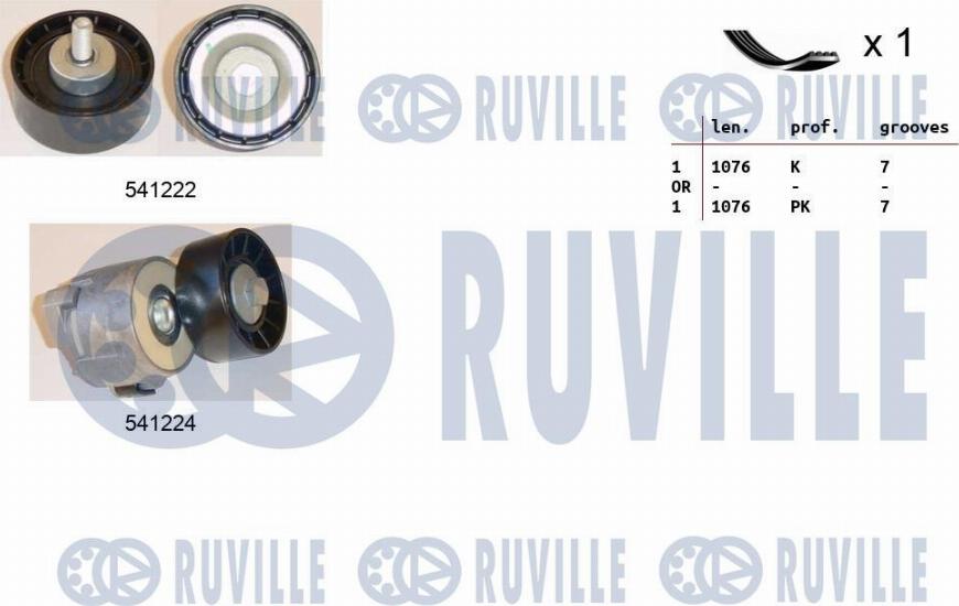 Ruville 570109 - Kit Cinghie Poly-V autozon.pro