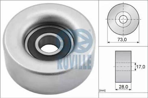 Ruville 57085 - Galoppino / Guidacinghia, Cinghia Poly-V autozon.pro