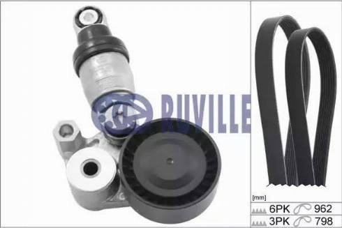 Ruville 5708680 - Kit Cinghie Poly-V autozon.pro