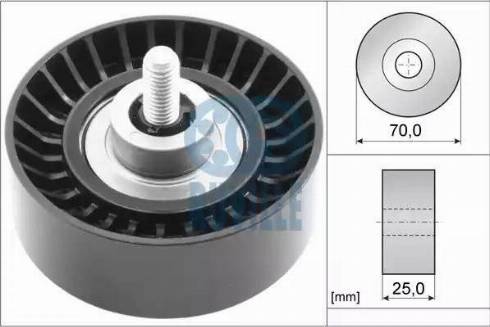 Ruville 57107 - Galoppino / Guidacinghia, Cinghia Poly-V autozon.pro