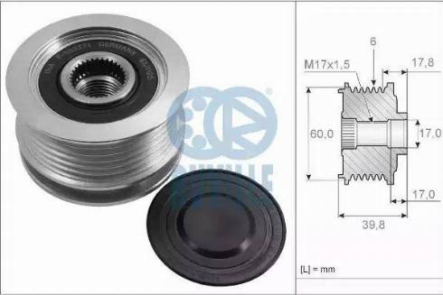 Ruville 57362 - Puleggia cinghia, Alternatore autozon.pro