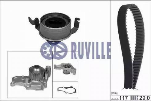 Ruville 57321701 - Pompa acqua + Kit cinghie dentate autozon.pro