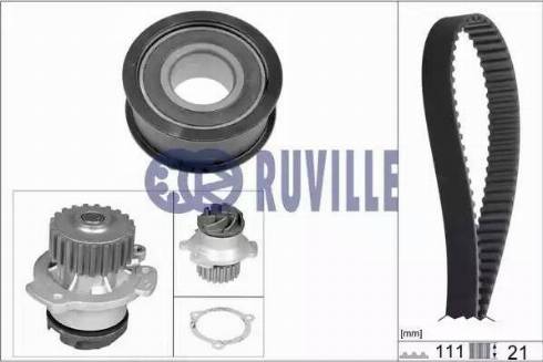 Ruville 57201702 - Pompa acqua + Kit cinghie dentate autozon.pro