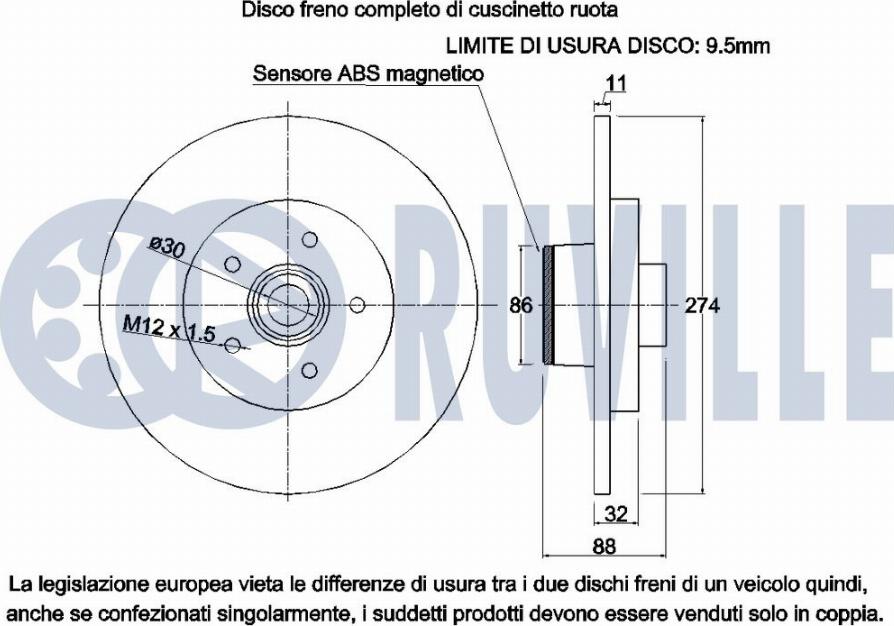 Ruville 221325 - Discofreno autozon.pro