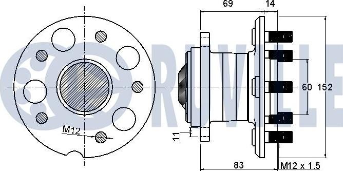 Ruville 221377 - Kit cuscinetto ruota autozon.pro