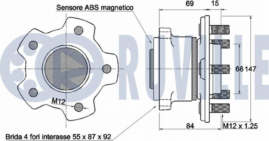 Ruville 221796 - Kit cuscinetto ruota autozon.pro