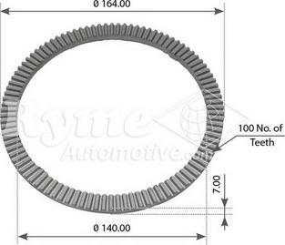 Automotive RYME 17606 - Anello sensore, ABS autozon.pro