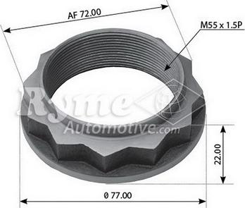 Automotive RYME 332057 - Dado, Fuso dell'asse autozon.pro