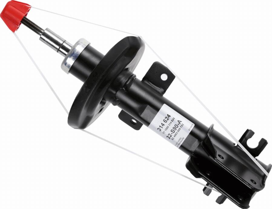 SACHS 314 624 - Ammortizzatore autozon.pro