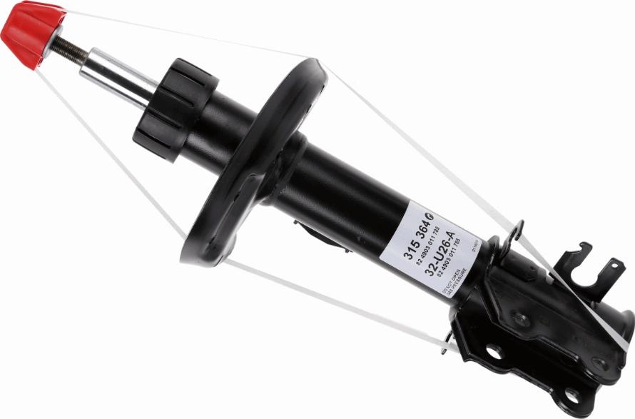 SACHS 315 364 - Ammortizzatore autozon.pro