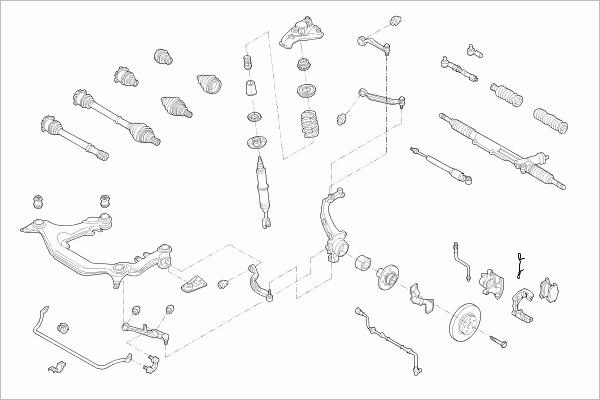 SACHS VW-PASSA-FS031 - Sterzo autozon.pro