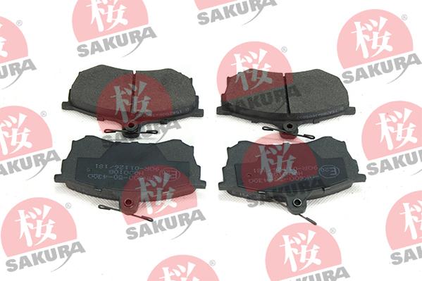 SAKURA 600-50-4300 - Kit pastiglie freno, Freno a disco autozon.pro