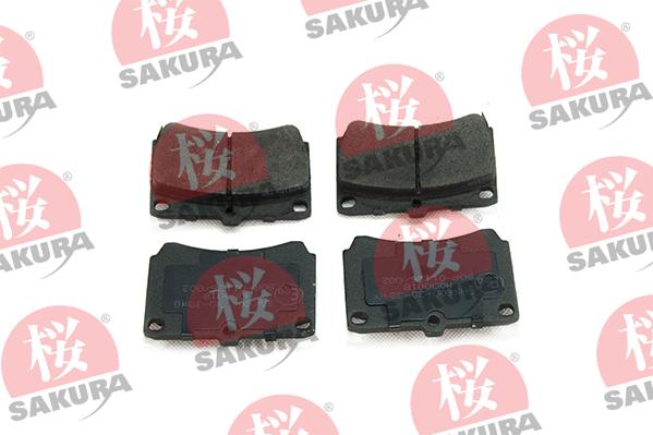 SAKURA 600-30-3540 - Kit pastiglie freno, Freno a disco autozon.pro