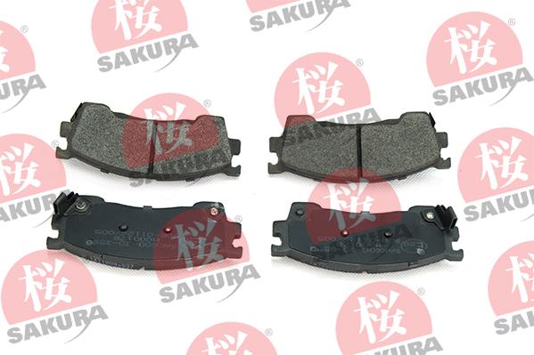 SAKURA 600-30-3580 - Kit pastiglie freno, Freno a disco autozon.pro