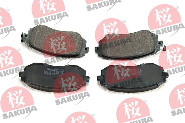 SAKURA 600-70-7665 - Kit pastiglie freno, Freno a disco autozon.pro