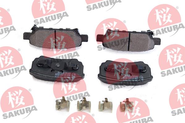 SAKURA 601-50-4350 - Kit pastiglie freno, Freno a disco autozon.pro