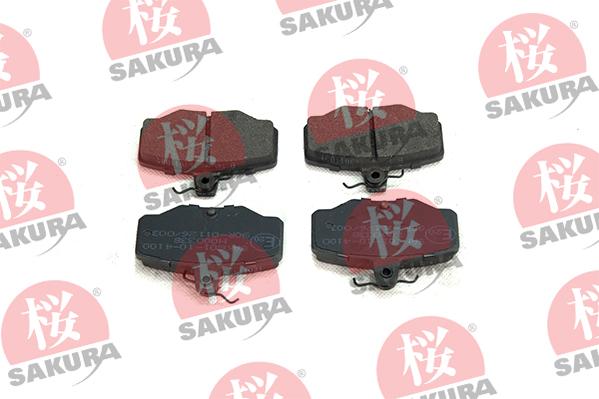 SAKURA 601-10-4100 - Kit pastiglie freno, Freno a disco autozon.pro