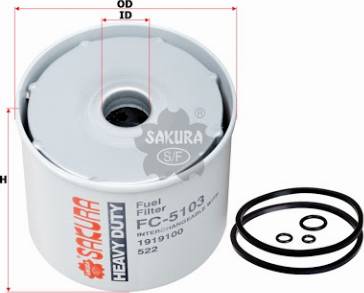 SAKURA FC-5103 - Filtro carburante autozon.pro