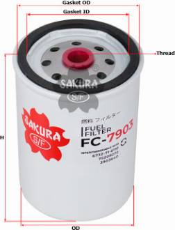 SAKURA FC7903 - Filtro carburante autozon.pro