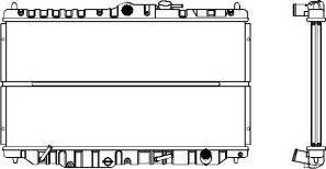 SAKURA Automotive 1211-0205 - Radiatore, Raffreddamento motore autozon.pro