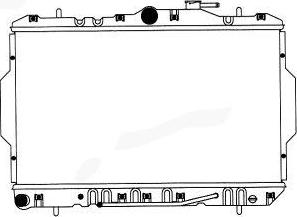 SAKURA Automotive 1220-0109 - Radiatore, Raffreddamento motore autozon.pro