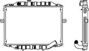 SAKURA Automotive 1221-0309 - Radiatore, Raffreddamento motore autozon.pro