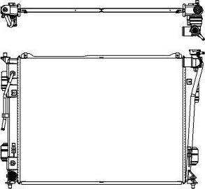 SAKURA Automotive 3451-8503 - Radiatore, Raffreddamento motore autozon.pro