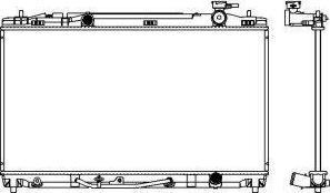 SAKURA Automotive 3461-8506 - Radiatore, Raffreddamento motore autozon.pro